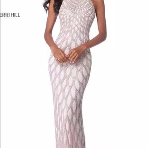 Sherri Hill prom dress 50380, size 4, 6 blush